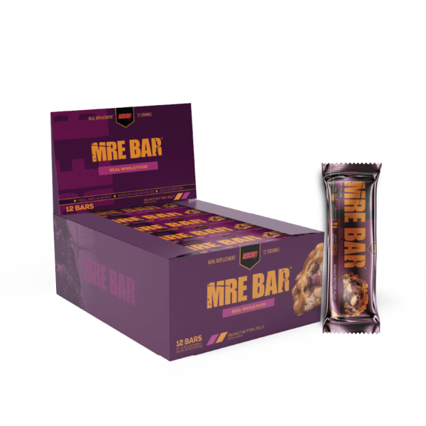 Redcon1 MRE BAR (Hộp 12 Thanh), Thanh Protein Thay Thế Bữa Ăn